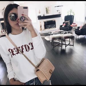 EllandEmm Lover White Sweatshirt